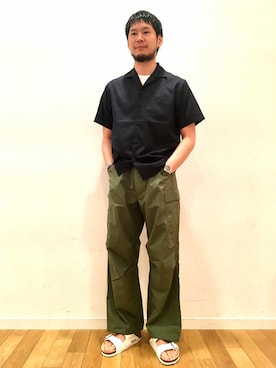 kitchen&garden新丸ビル店スタッフさん（メンズ・175cm）の夏コーディネート