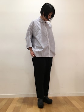 「dansko（ダンスコ）のアイテム」を使った、kitchen&garden新丸ビル店スタッフさん（レディース・163cm）の秋コーディネート