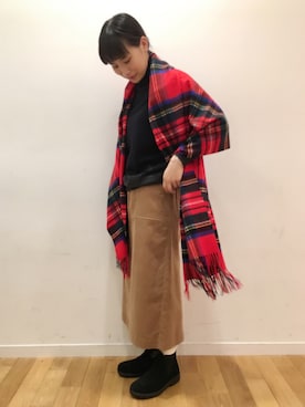 「Johnstons of Elgin（ジョンストンズオブエルガン）のアイテム」を使った、kitchen&garden新丸ビル店スタッフさん（レディース・158cm）の秋コーディネート