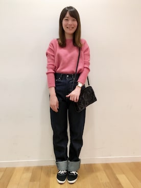 「Keds（ケッズ）のアイテム」を使った、kitchen&garden新丸ビル店スタッフさん（レディース・156cm）の秋コーディネート