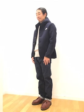 「orSlow（オアスロウ）のアイテム」を使った、kitchen&garden新丸ビル店スタッフさん（メンズ・172cm）の秋コーディネート