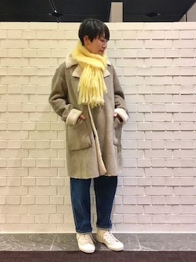 「Bshop（ビショップ）のアイテム」を使った、kitchen&garden新丸ビル店スタッフさん（レディース・152cm）の秋コーディネート