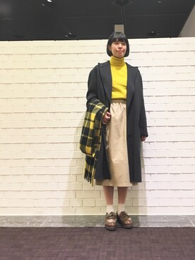 kitchen&garden新丸ビル店スタッフさん（レディース・155cm）の冬コーディネート