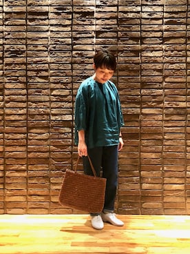 kitchen&garden新丸ビル店スタッフさん（レディース・152cm）の春コーディネート