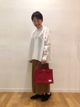 「Keds（ケッズ）のアイテム」を使った、kitchen&garden新丸ビル店スタッフさん（レディース・153cm）の夏コーディネート