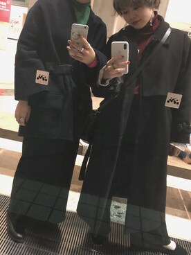 「カンフーシューズ」｜ikoさん（レディース・150cm）の冬コーディネート