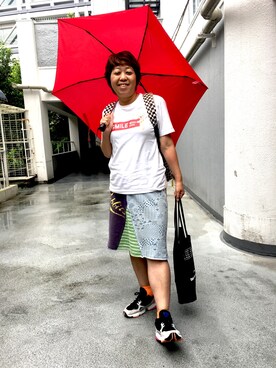 「VANS（バンズ）のアイテム（バックパック/リュック）」を使った、カオルちゃんさん（レディース・156cm）の夏コーディネート
