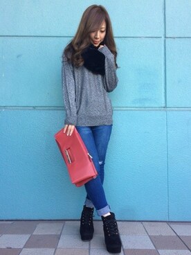 INGNI（イング）さん（レディース・155cm）の冬コーディネート