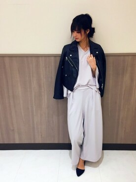 「INGNI（イング）のアイテム（オールインワン・サロペット）」を使った、INGNI（イング）さん（レディース・164cm）の冬コーディネート