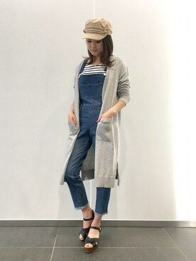 「INGNI（イング）のアイテム（オールインワン・サロペット）」を使った、INGNI（イング）さん（レディース・160cm）の春コーディネート