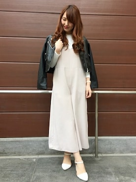 「INGNI（イング）のアイテム（オールインワン・サロペット）」を使った、INGNI（イング）さん（レディース・163cm）の春コーディネート