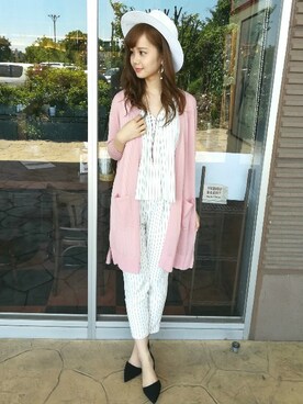 「INGNI（イング）のアイテム（オールインワン・サロペット）」を使った、INGNI（イング）さん（レディース・161cm）の春コーディネート