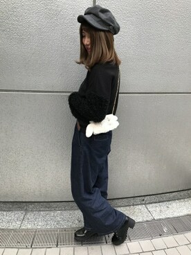 「秋冬」｜「アイテム（PC・スマホグッズ/家電）」を使った、INGNI（イング）さん（レディース・160cm）の秋コーディネート