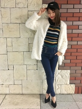 「INGNI（イング）のアイテム（ノーカラージャケット）」を使った、INGNI（イング）さん（レディース・164cm）の秋コーディネート