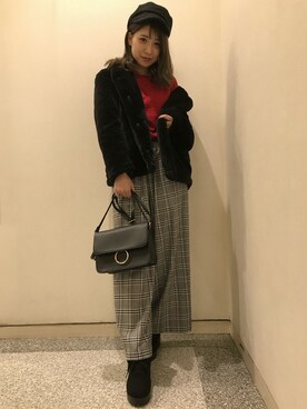 「INGNI（イング）のアイテム（その他アウター）」を使った、INGNI（イング）さん（レディース・160cm）の冬コーディネート