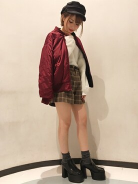 INGNI（イング）さん（レディース・151cm）の冬コーディネート