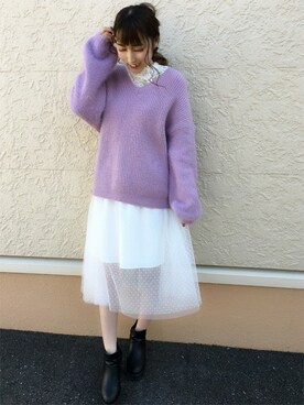 INGNI（イング）さん（レディース・156cm）の冬コーディネート