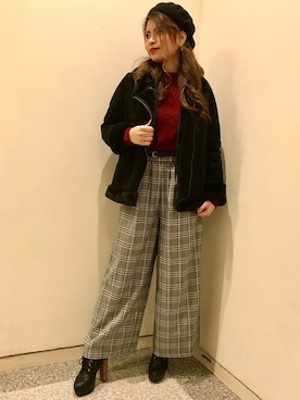 「INGIN」｜INGNI（イング）さん（レディース・165cm）の冬コーディネート