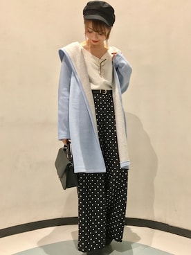 「INGNI（イング）のアイテム（その他アウター）」を使った、INGNI（イング）さん（レディース・151cm）の冬コーディネート