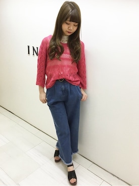「INGIN」｜INGNI（イング）さん（レディース・161cm）の春コーディネート
