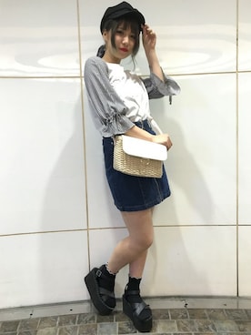 「INGIN」｜INGNI（イング）さん（レディース・160cm）の春コーディネート