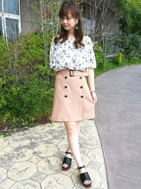 「INGNI（イング）のアイテム」を使った、INGNI（イング）さん（レディース・161cm）の春コーディネート