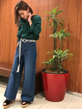 「チロリアンテープ」｜INGNI（イング）さん（レディース・157cm）の春コーディネート