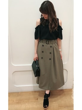 「INGIN」｜INGNI（イング）さん（レディース・157cm）の春コーディネート
