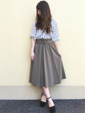 「INGIN」｜INGNI（イング）さん（レディース・160cm）の春コーディネート