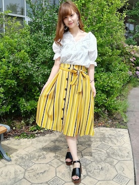 INGNI（イング）さん（レディース・161cm）の夏コーディネート