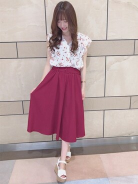 INGNI（イング）さん（レディース・154cm）の夏コーディネート