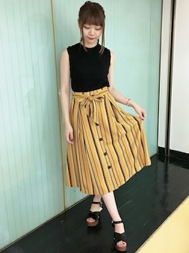 INGNI（イング）さん（レディース・161cm）の夏コーディネート