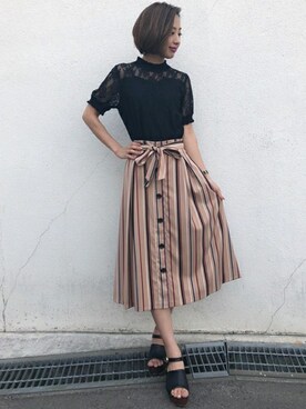 INGNI（イング）さん（レディース・164cm）の夏コーディネート