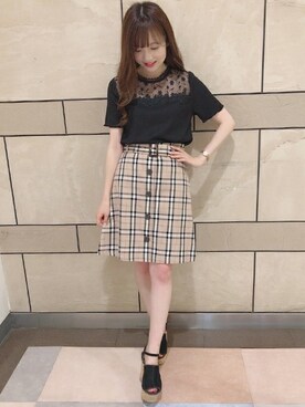 INGNI（イング）さん（レディース・154cm）の夏コーディネート