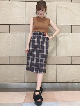 INGNI（イング）さん（レディース・154cm）の夏コーディネート