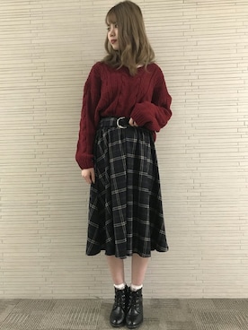 INGNI（イング）さん（レディース・161cm）の冬コーディネート