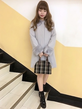 「INGNI（イング）のアイテム（その他アウター）」を使った、INGNI（イング）さん（レディース・162cm）の冬コーディネート