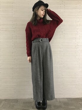 INGNI（イング）さん（レディース・161cm）の冬コーディネート