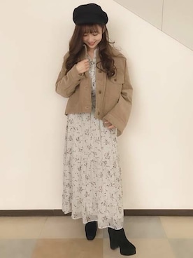 INGNI（イング）さん（レディース・154cm）の冬コーディネート