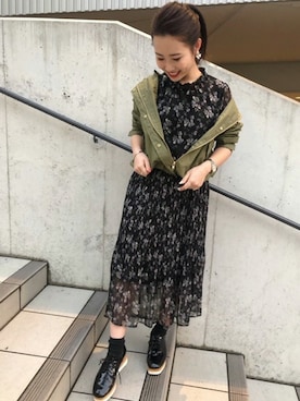 「コーディネート」｜「アイテム（マウンテンパーカー）」を使った、INGNI（イング）さん（レディース・150cm）の春コーディネート