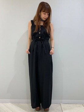 「INGNI（イング）のアイテム（オールインワン・サロペット）」を使った、INGNI（イング）さん（レディース・158cm）の夏コーディネート