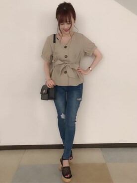 INGNI（イング）さん（レディース・154cm）の夏コーディネート