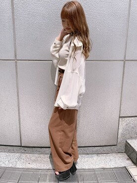 「コーディネート」｜「アイテム（キャスケット）」を使った、INGNI（イング）さん（レディース・150cm）の秋コーディネート