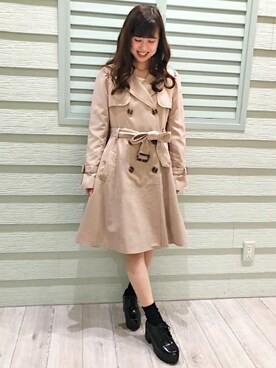 「Allamanda（アラマンダ）のアイテム（ジャケット/アウター）」を使った、INGNI（イング）さん（レディース・154cm）の春コーディネート