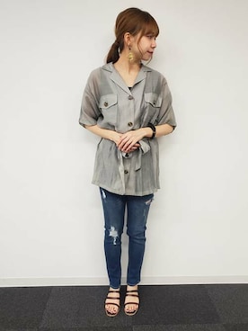 「INGIN」｜INGNI（イング）さん（レディース・158cm）の夏コーディネート