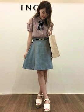 INGNI(イング)さん(レディース・160cm)の夏コーディネート