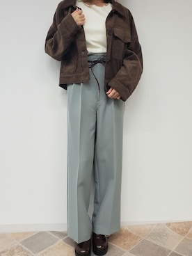 「コーディネート」｜「アイテム（デニムジャケット）」を使った、INGNI（イング）さん（レディース・158cm）の秋コーディネート