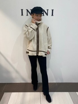 「INGNI（イング）のアイテム（その他アウター）」を使った、INGNI（イング）さん（レディース・163cm）の秋コーディネート