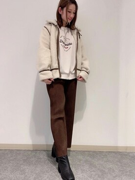 「INGNI（イング）のアイテム（その他アウター）」を使った、INGNI（イング）さん（レディース・161cm）の秋コーディネート
