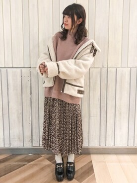 「INGNI（イング）のアイテム（その他アウター）」を使った、INGNI（イング）さん（レディース・159cm）の秋コーディネート